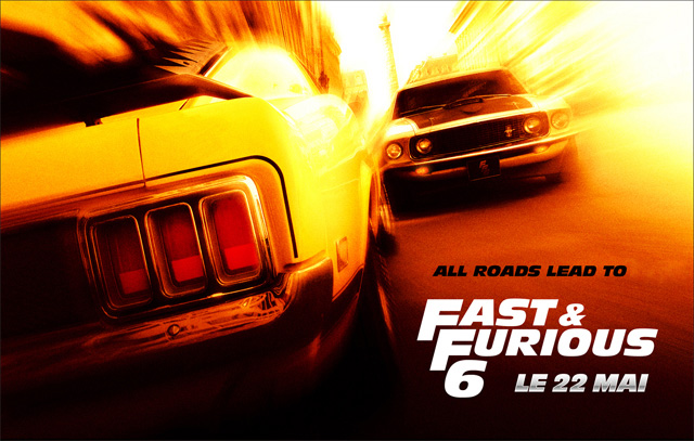 affiche web de la sortie Fast & Furious 6